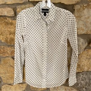 J. Crew Perfect Shirt Polka Dot 00
